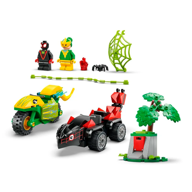 Конструктор LEGO Marvel Spidey Гонки на электромобилях с динозаврами 124 детали (11198) - изображение 5
