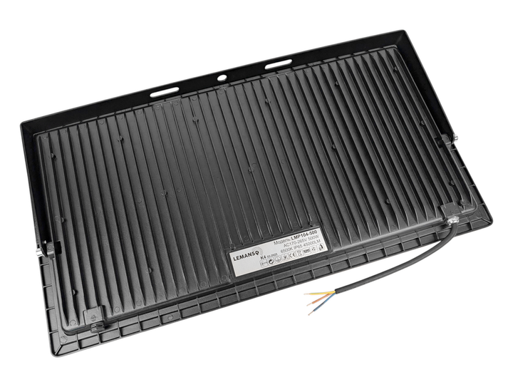Прожектор светодиодный Lemanso Посейдон LMP104-500 SMD IP65 500Вт 170-265В 6500K 45000Лм черный металл/стекло - изображение 3