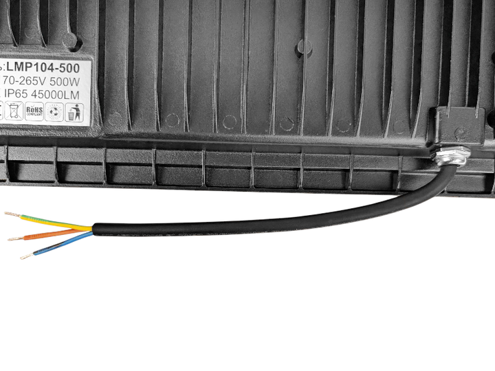 Прожектор светодиодный Lemanso Посейдон LMP104-500 SMD IP65 500Вт 170-265В 6500K 45000Лм черный металл/стекло - изображение 4