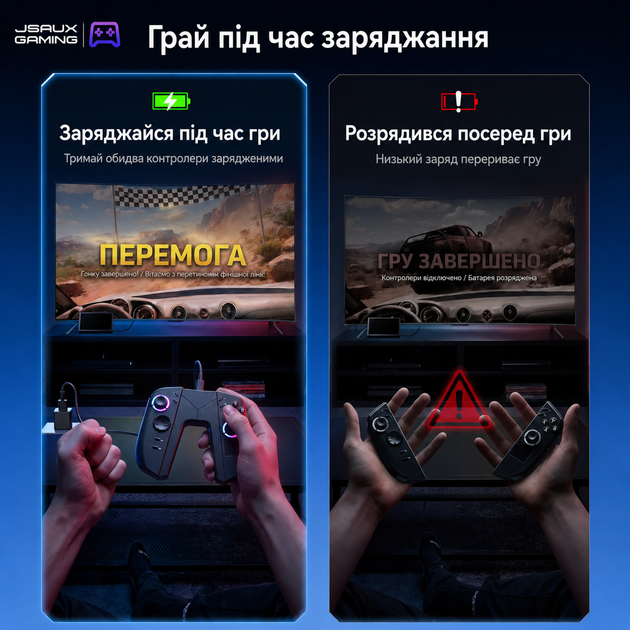 Оригинальный зарядный грип JSAUX JoyVerse GP0512 для Lenovo Legion Go 2, объединитель двух TrueStrike контроллеров - Фото 4 Оригинальный зарядный грип JSAUX JoyVerse GP0512 для Lenovo Legion Go 2, объединитель двух TrueStrike контроллеров - изображение 4