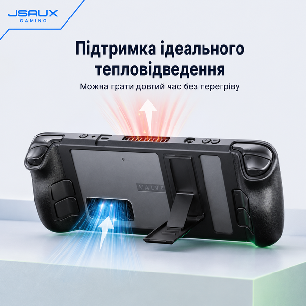 Оригинальный защитный бампер JSAUX PC0105 для Steam Deck/OLED с регулируемой подставкой - изображение 3