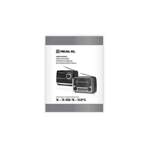 Портативный радиоприемник REAL-EL X-510 Black (EL121800003) - изображение 8