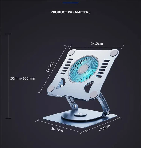 Уникальная регулируемая подставка V4.0 для ноутбука с активным охлаждением - Фото 6 Уникальная регулируемая подставка V4.0 для ноутбука с активным охлаждением - изображение 6