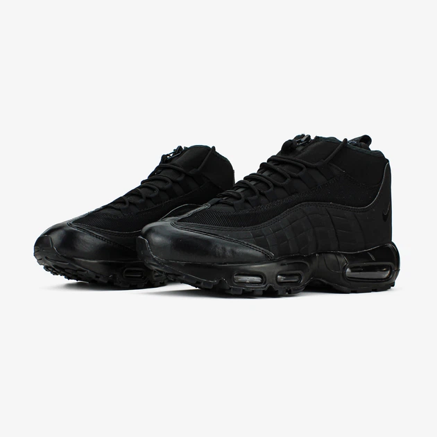 Кроссовки мужские и женские зимние Ni Air Max Sneakerboots 95 black / Най аир макс Сникербутс 95 черные 41 - Фото 4 Кроссовки мужские и женские зимние Ni Air Max Sneakerboots 95 black / Най аир макс Сникербутс 95 черные 41 - изображение 4