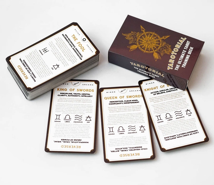 Карти Таро Тароторіал Tarotorial The Ultimate Tarot навчальна колода 78 карт - зображення 2
