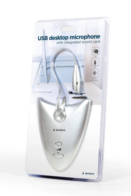 Микрофон Gembird настольный USB черный (MIC-DU-01) - изображение 5
