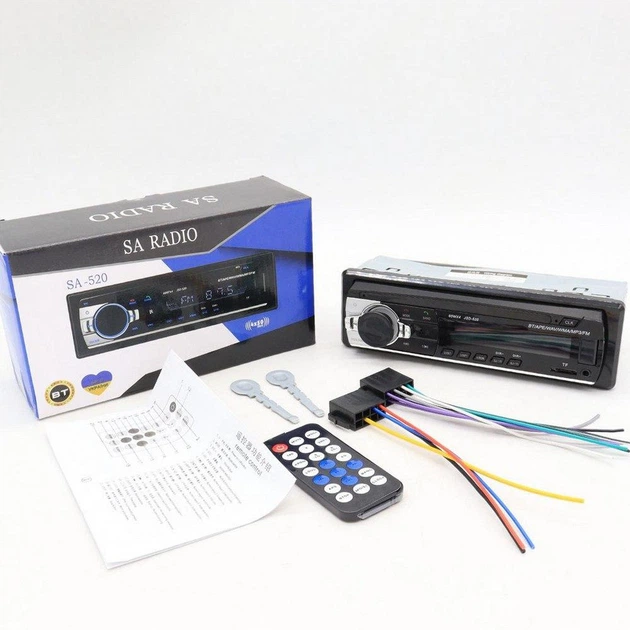 Автомагнитола в машину с LED подсветкой 1DIN, MP3-SA-520 ISO - изображение 10