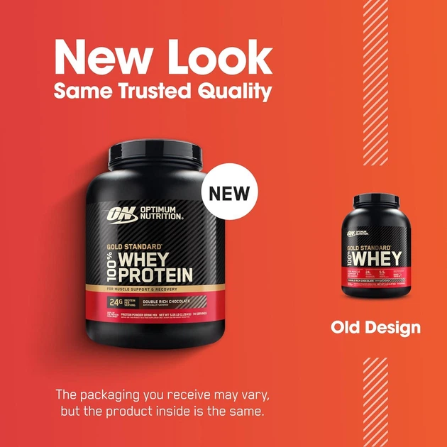 Протеин Optimum Nutrition Gold Standard 100% Whey Protein 2270 г Double Rich Chocolate / Насыщенный шоколад (USA) комплексный протеин - изображение 5