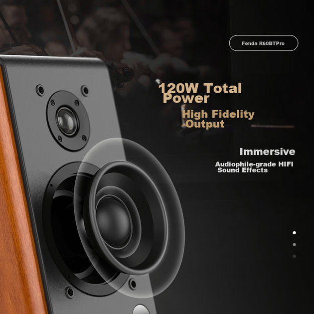 Портативная колонка F&D R60BT Pro 120W Black - Фото 3 Портативная колонка F&D R60BT Pro 120W Black - изображение 3