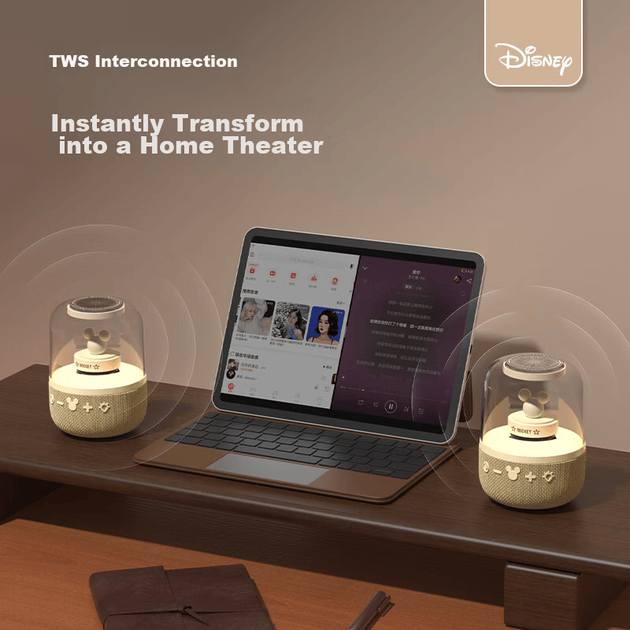 Портативная колонка Disney XiaoDu Smart Voice S6 Pink - изображение 5