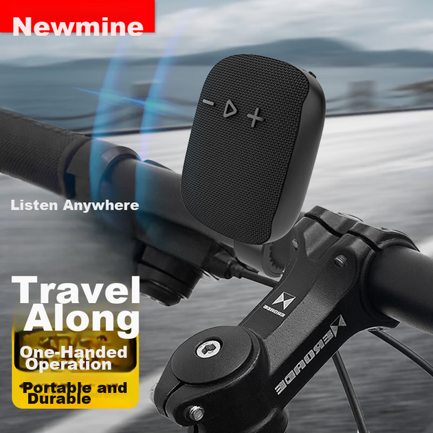 Портативная колонка Newmine BT503 с креплением для велосипеда 5W Black - Фото 4 Портативная колонка Newmine BT503 с креплением для велосипеда 5W Black - изображение 4