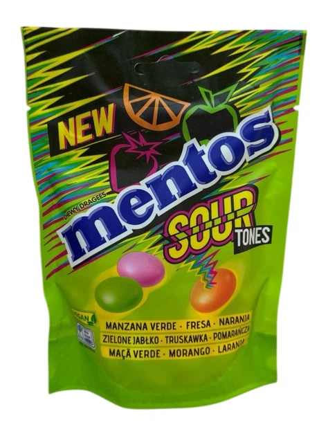 Жувальні цукерки Mentos Sour 160 г (8723400833024) - Фото 1 Жувальні цукерки Mentos Sour 160 г (8723400833024) - зображення 1