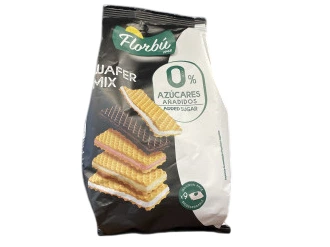 Вафлі асорті Florbu Wafer Mix без цукру 270 г (8411414014019) - Фото 1 Вафлі асорті Florbu Wafer Mix без цукру 270 г (8411414014019) - изображение 1