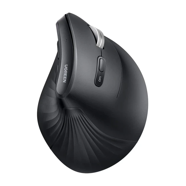 Вертикальная мышь Ugreen MU008Smini BT+2.4G Black (85310) - Фото 1 Вертикальная мышь Ugreen MU008Smini BT+2.4G Black (85310) - изображение 1