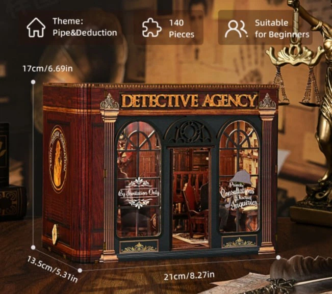 Румбокс Таємнича детективна агенція Інтер'єрний конструктор Pipe and Deduction Roombox KT07 - изображение 5