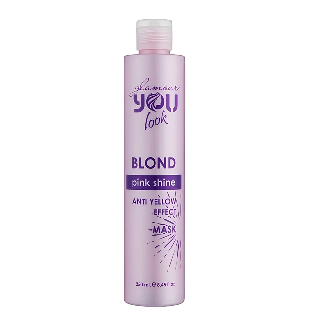 Маска You Look Professional BLOND Pink Shine Mask Glamour з рожевим пігментом для нейтралізації жовто-помаранчевих відтінків волосся 250 мл - Фото 1 Маска You Look Professional BLOND Pink Shine Mask Glamour з рожевим пігментом для нейтралізації жовто-помаранчевих відтінків волосся 250 мл - зображення 1