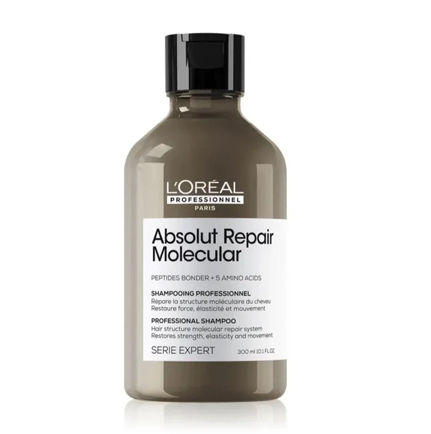 Шампунь L'Oréal Professionnel Serie Expert Absolut Repair Molecular Shampoo для молекулярного відновлення структури пошкодженого волосся 300 мл - Фото 1 Шампунь L'Oréal Professionnel Serie Expert Absolut Repair Molecular Shampoo для молекулярного відновлення структури пошкодженого волосся 300 мл - изображение 1
