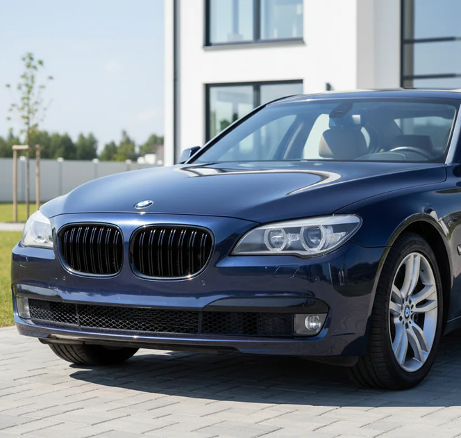 Ноздри решетка радиатора M-Look черный глянец для BMW 7 серия F01/F02 2008-2015 гг - изображение 3