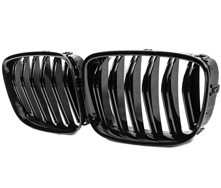 Ноздри решетка радиатора M-Look черный глянец для BMW 5 серия F07 2009–2017 гг - изображение 4