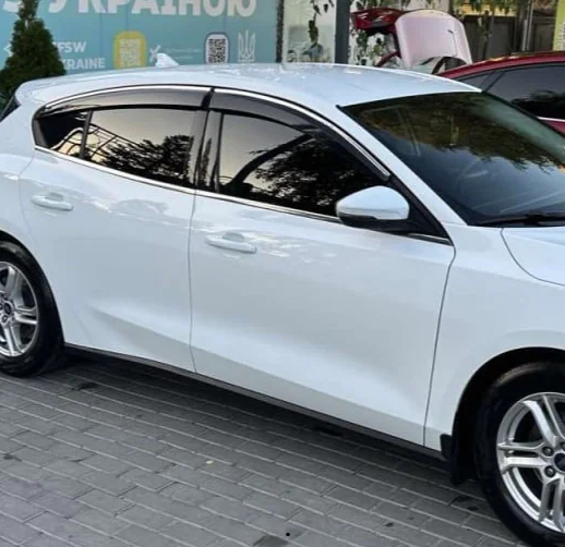 Вітровики на вікна з хромом (4 шт., Sunplex Chrome) для Ford Focus IV 2018-2024 рр - зображення 2