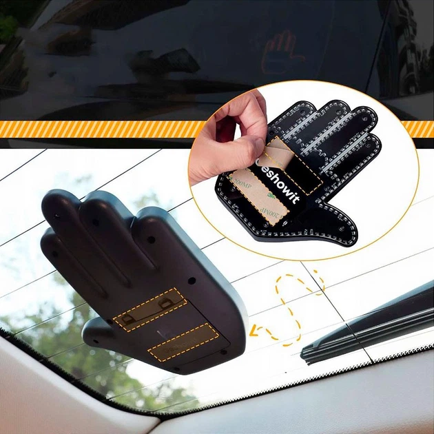 Подсветка автомобильная LED-ладонь на заднее стекло + пульт, Hand Light / Светодиодная рука с жестами на авто - изображение 8
