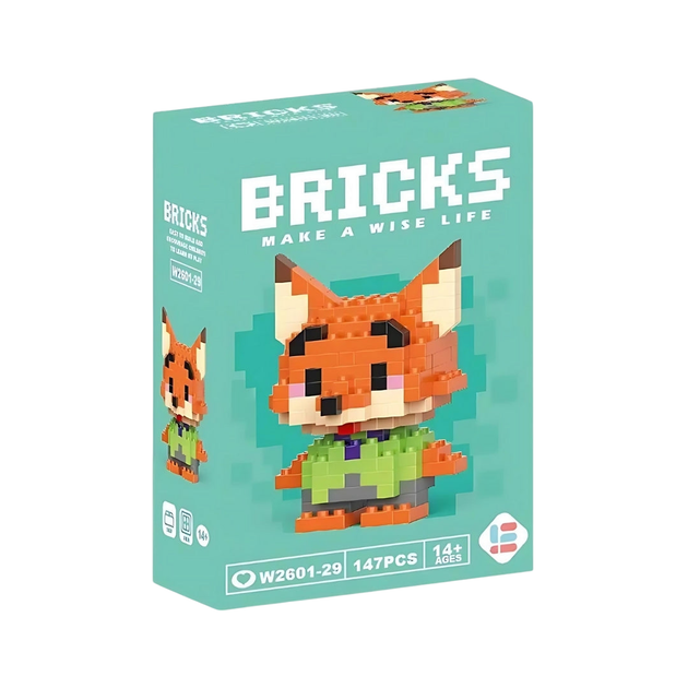 Конструктор BRICKS лис Нік Крутихвіст Зоотрополіс Nick Wilde Zootopia - зображення 2