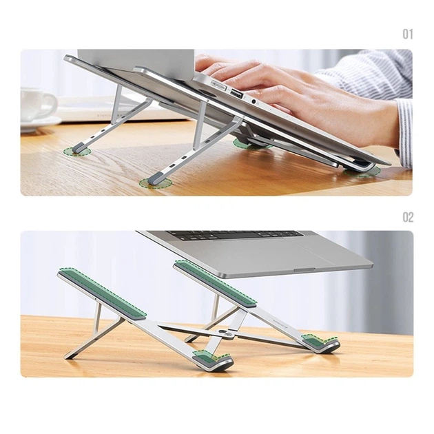 Підставка до ноутбука Ugreen LP451 Foldable Holder for Laptop Silver (40289) - зображення 10