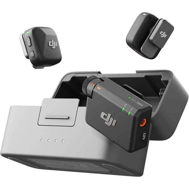 Мікрофонна радіосистема DJI Mic Mini 2 TX + 1 RX + Charging Case - Фото 1 Мікрофонна радіосистема DJI Mic Mini 2 TX + 1 RX + Charging Case - зображення 1