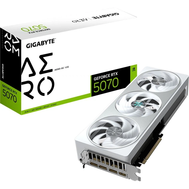 Видеокарта GIGABYTE GeForce RTX5070 12Gb AERO OC (GV-N5070AERO OC-12GD) - изображение 10