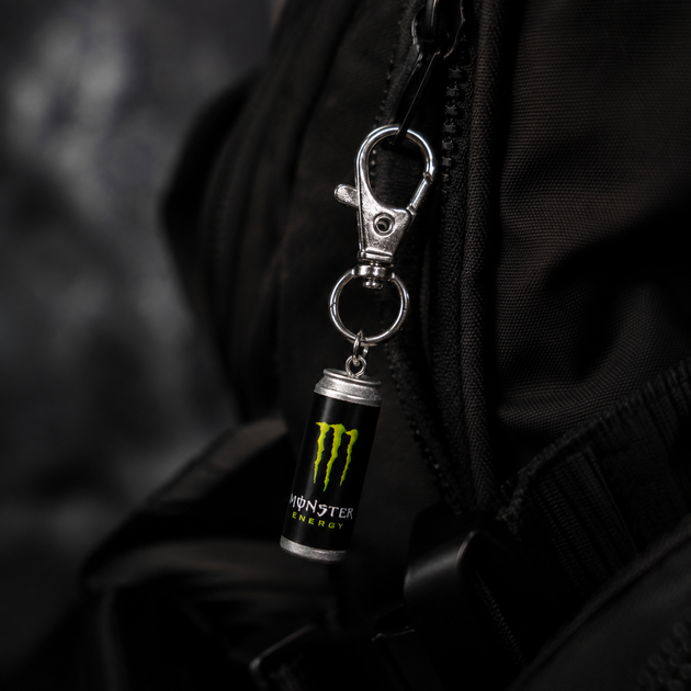Брелок Monster Energy Original черный, мини банка энергетика, брелок энергетик Монстер - изображение 3