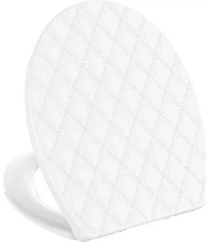 Сидіння - кришка для унітазу Fabrika LEATHER LINE OVAL soft close поліпропілен (FK-P4044) - изображение 4