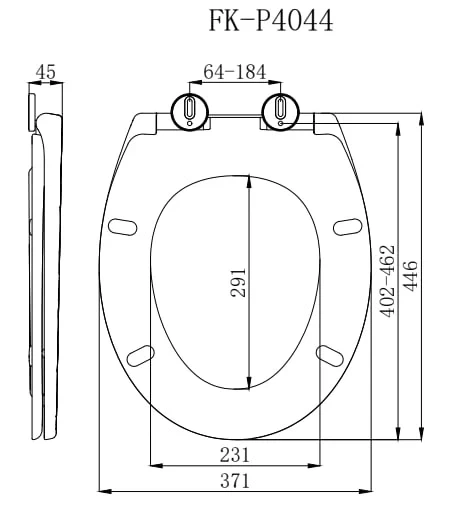 Сидіння - кришка для унітазу Fabrika LEATHER LINE OVAL soft close поліпропілен (FK-P4044) - изображение 6