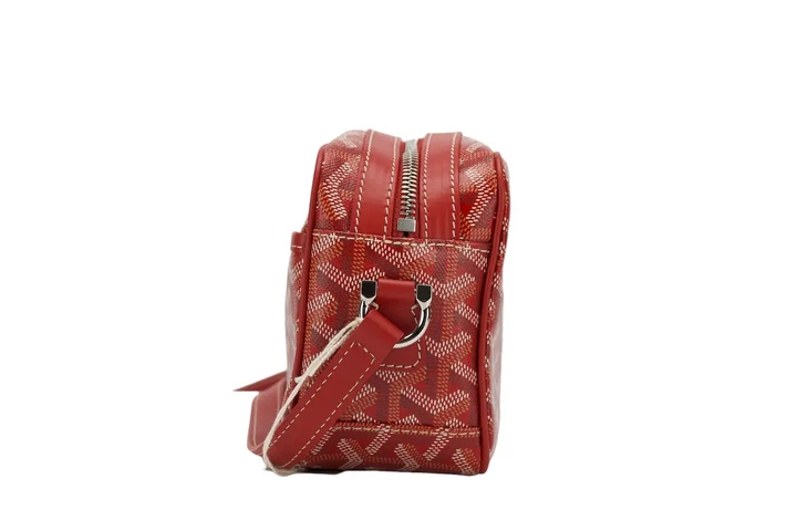 Премиальная сумка через плечо Goyard красного цвета. - Фото 3 Премиальная сумка через плечо Goyard красного цвета. - изображение 3