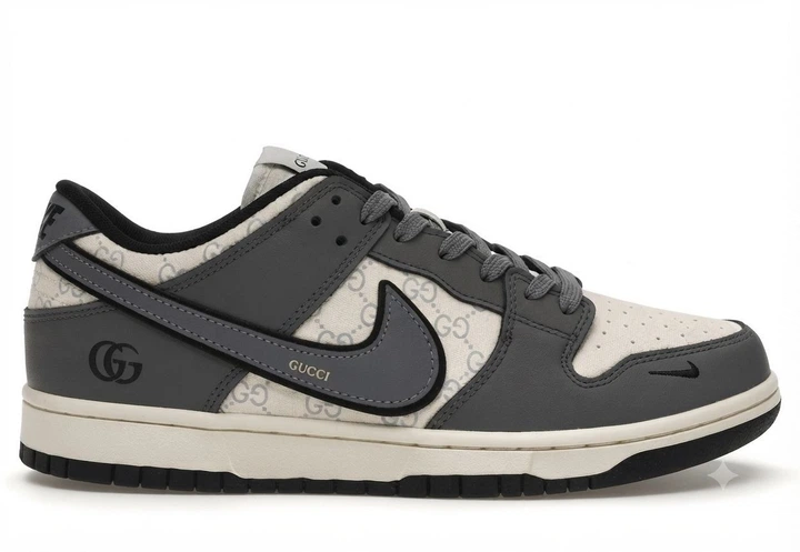 Кросівки Nk SB Dunk шкіра сірий з білим 37 - Фото 10 Кросівки Nk SB Dunk шкіра сірий з білим 37 - изображение 10