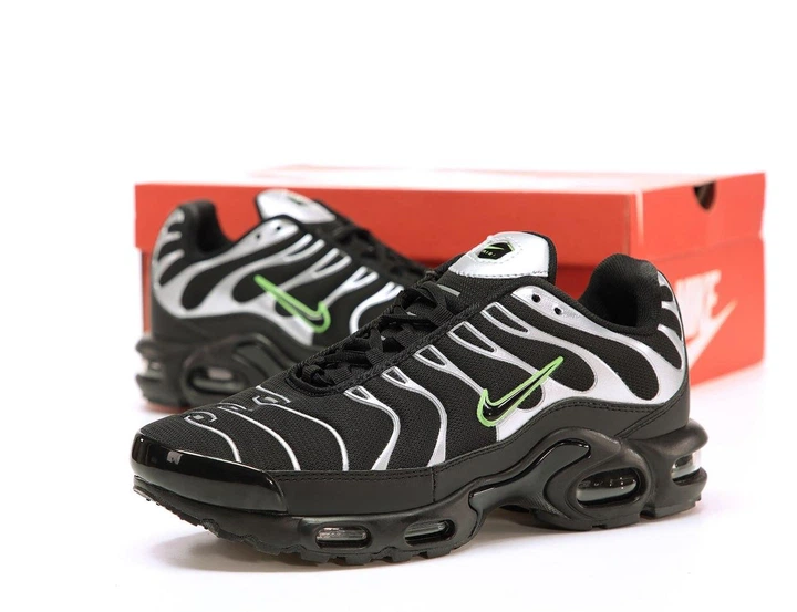 Кросівки чоловічі та жіночі Ni air max TN+ black gray / Най аір макс ТН+ чорні сірі 40 - зображення 6