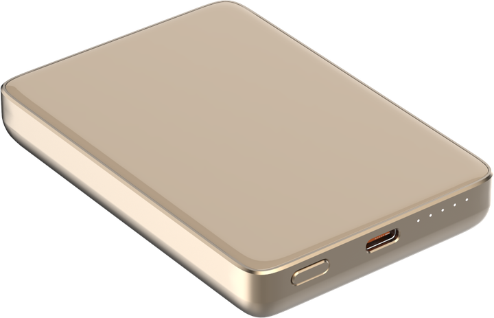 УМБ Atria WPD-W72G 10000 mAh 20W PD USB-C 15W Wireless MagSafe Gold (WPD-W72G) - зображення 3
