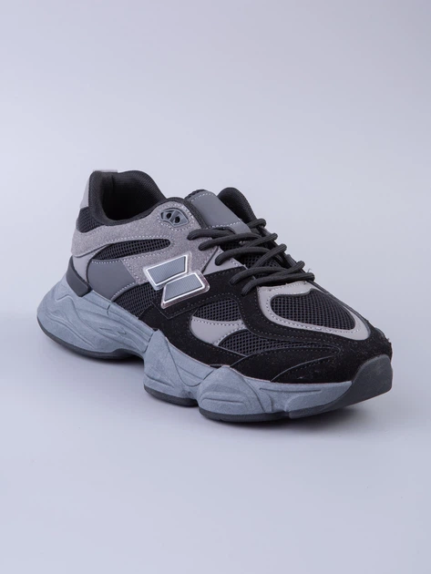 Подростковые демисезонные кроссовки для мальчика черно-серые (A 0025-38) 39 - Фото 7 Подростковые демисезонные кроссовки для мальчика черно-серые (A 0025-38) 39 - изображение 7