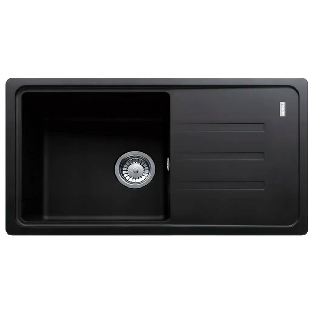Мийка кухонна з крилом Franke Malta BSG 611-78 прямокутна фраграніт 780 x 435 мм Matte Black (114.0691.534) - зображення 2