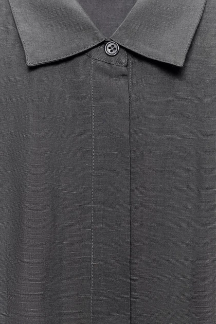 Сукня міді з суміші льону Zara 4786/062 M - зображення 6