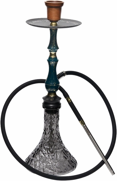 Кальян Sunpipe Odin Potal Green - Craft Crystal Black - Фото 2 Кальян Sunpipe Odin Potal Green - Craft Crystal Black - изображение 2