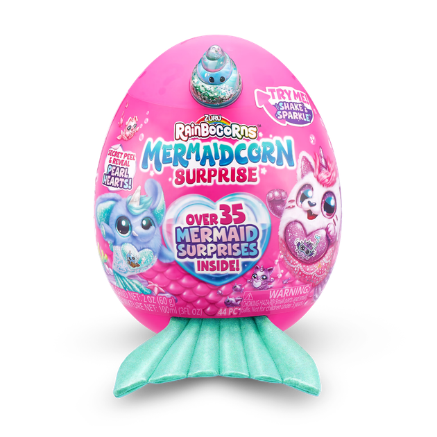 Кукла ZURU Cloud Wave Unicorn Magic Egg Mermaid плюшевая для девочек - изображение 2