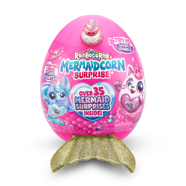 Кукла ZURU Cloud Wave Unicorn Magic Egg Mermaid плюшевая для девочек - изображение 7