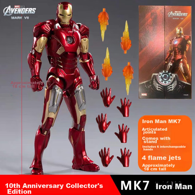 Фигурка Marvel Iron Man MK7, подвижные суставы - изображение 3