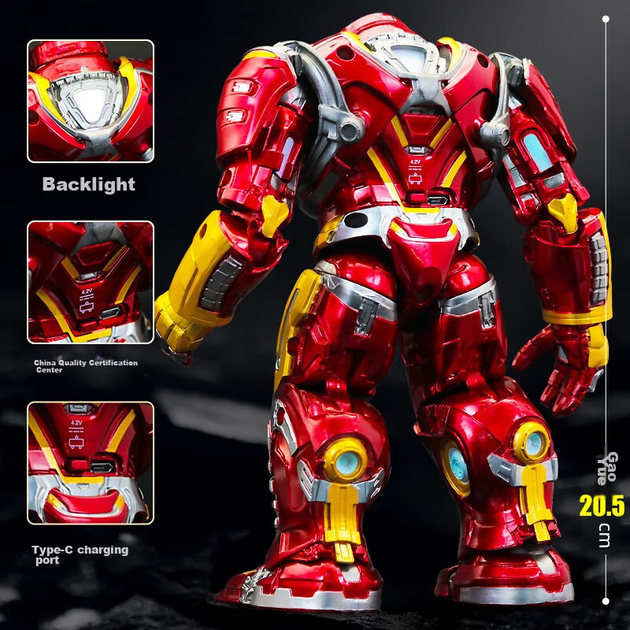 Фигурка Marvel Iron Man Anti-Hulk 8" коллекционная 180601 - изображение 6