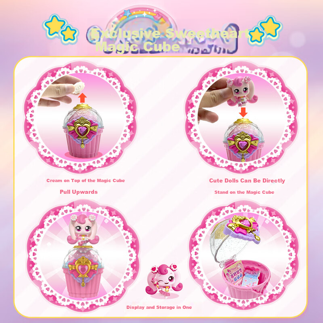 Іграшка Qimiaomengke Magic Sweet Heart Star Collection набір 4 ляльки - зображення 3