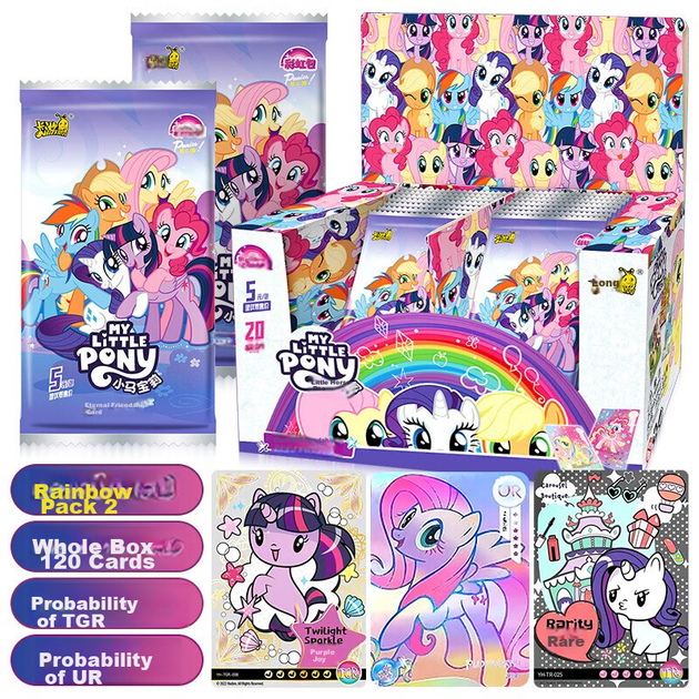 Карточки коллекционные Kayou My Little Pony радужный набор, коробка - изображение 9