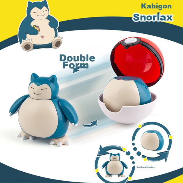 Игрушка-трансформер ZhuangChen Pokemon покебол Пикачу, 6 дюймов - изображение 8