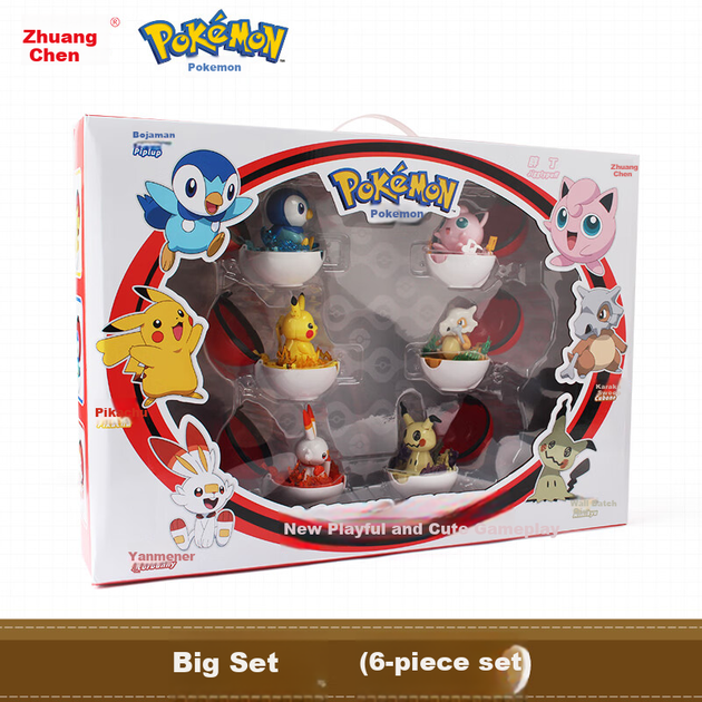 Набор фигурок ZhuangChen Pokemon Пикачу коллекционный - изображение 3