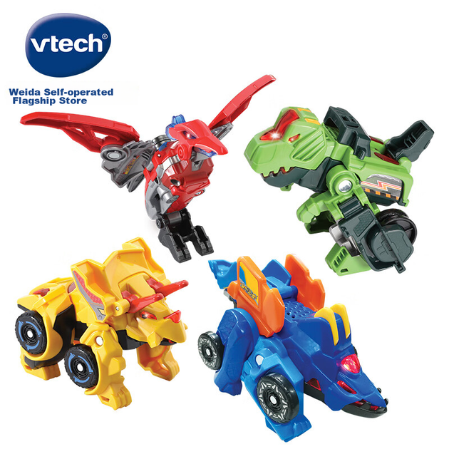 Іграшка-трансформер VTech "Динозавр-воїн", трикутний дракон, машина-блискавка, для хлопчиків віком 3-8 років, подарунок на день народження - зображення 6
