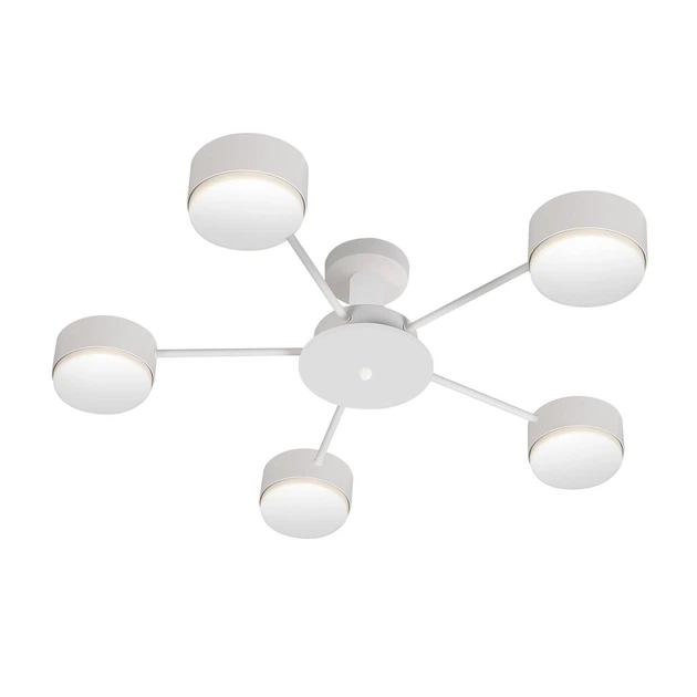 Люстра стельова на 5 ламп 5хGX70 біла EUROLAMP (LED-LR-5хGX70(white)) - зображення 2